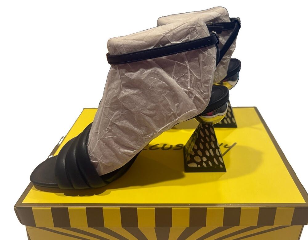 Circus by Sam Edelman Women’s Size 7.5 Strappy Black Heel Geometric Sandals